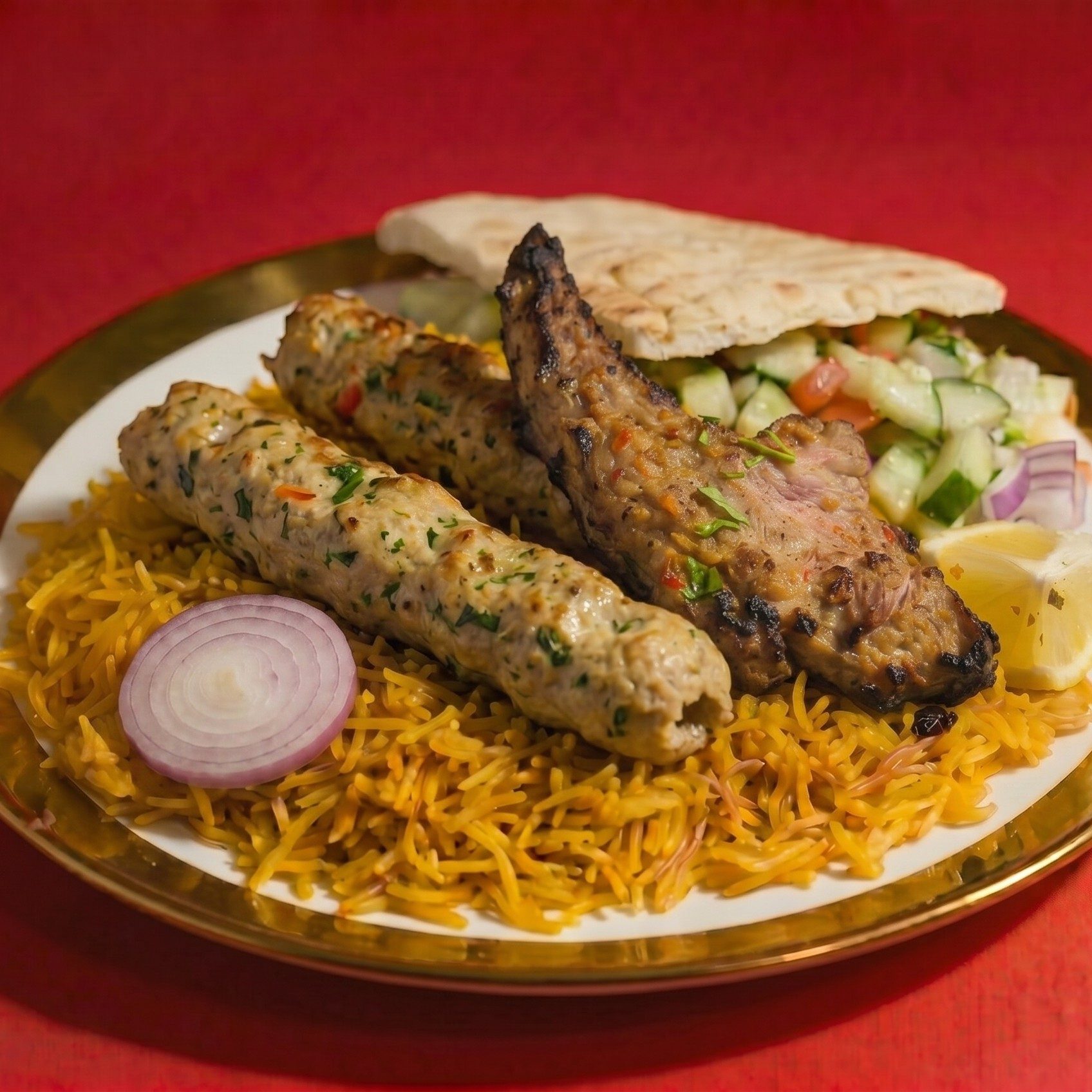 Lamb Chops & Chicken Seekh Kabab.