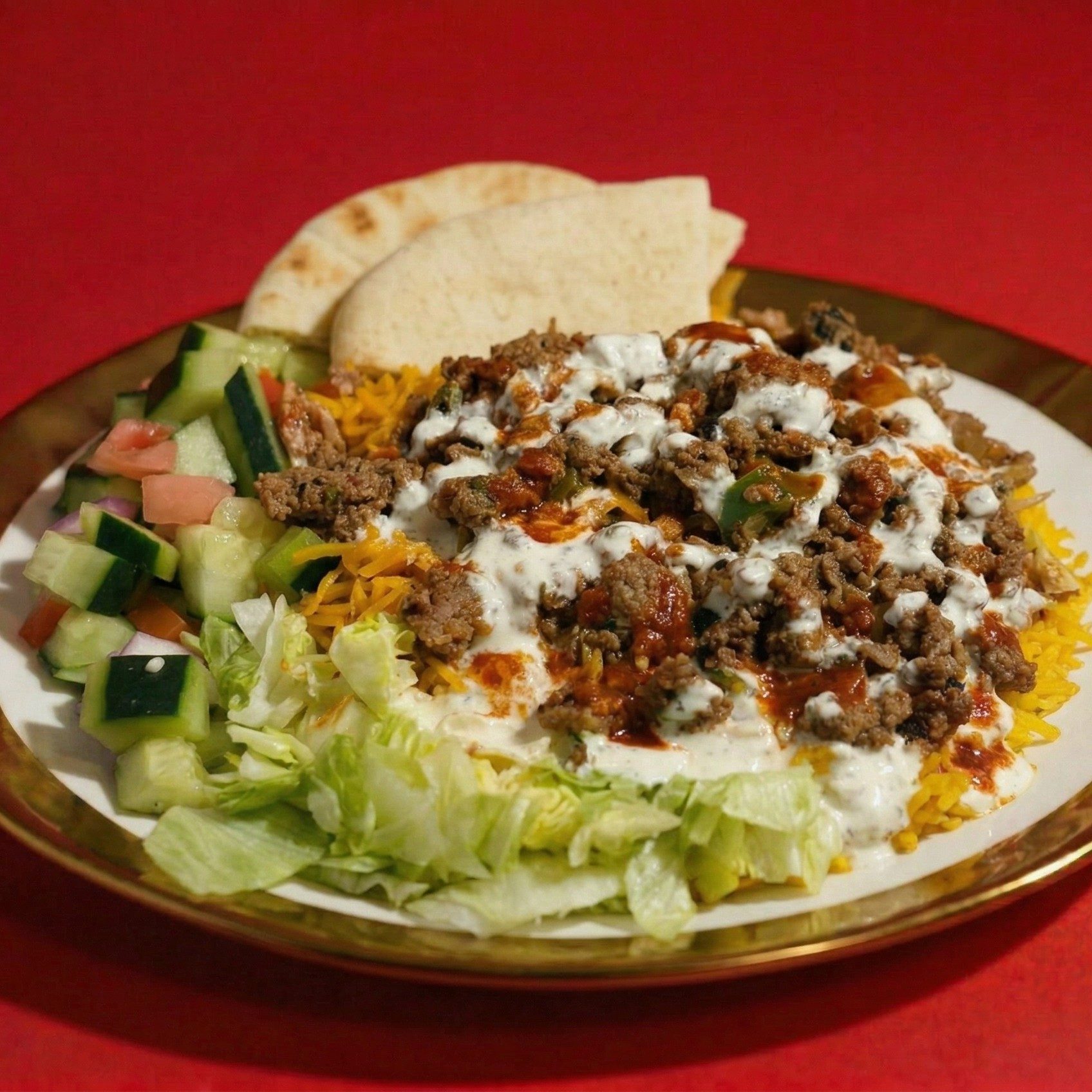 Lamb Over Rice.