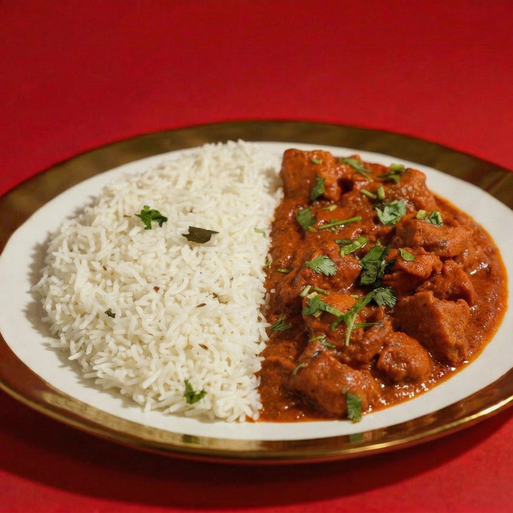 Butter Chicken Rice.