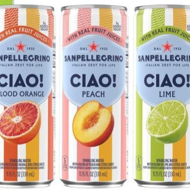 SanPellegrino CIAO! Rainbow Cans.