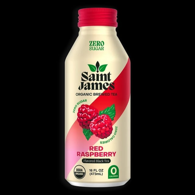 Saint James Organic Brewed Tea Red Raspberry.