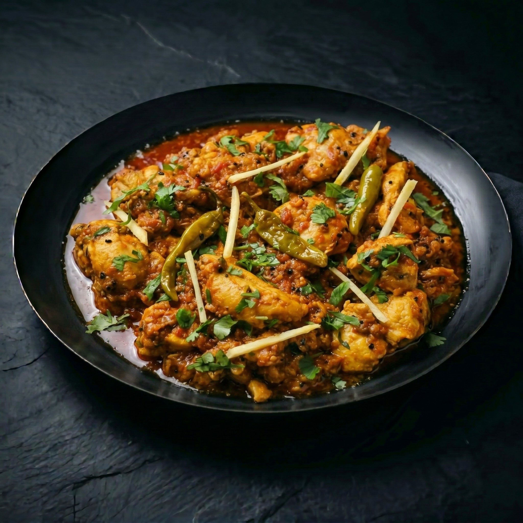 Chicken Achari Karahi - 1Lb.