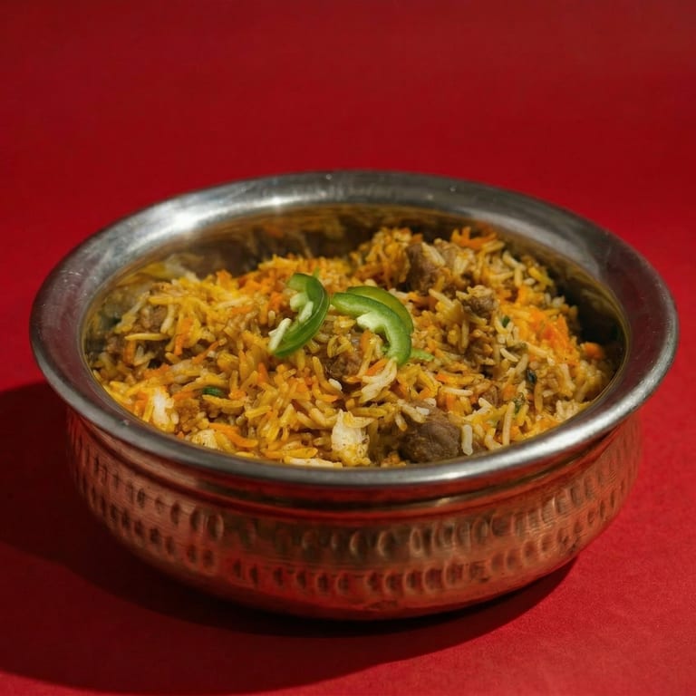 Delicious Lamb Biryani Awaits