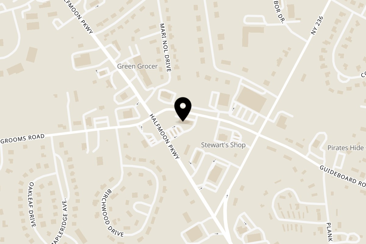 Map showing the location of The Kabab House on 222 Guideboard Rd in Clifton Park
